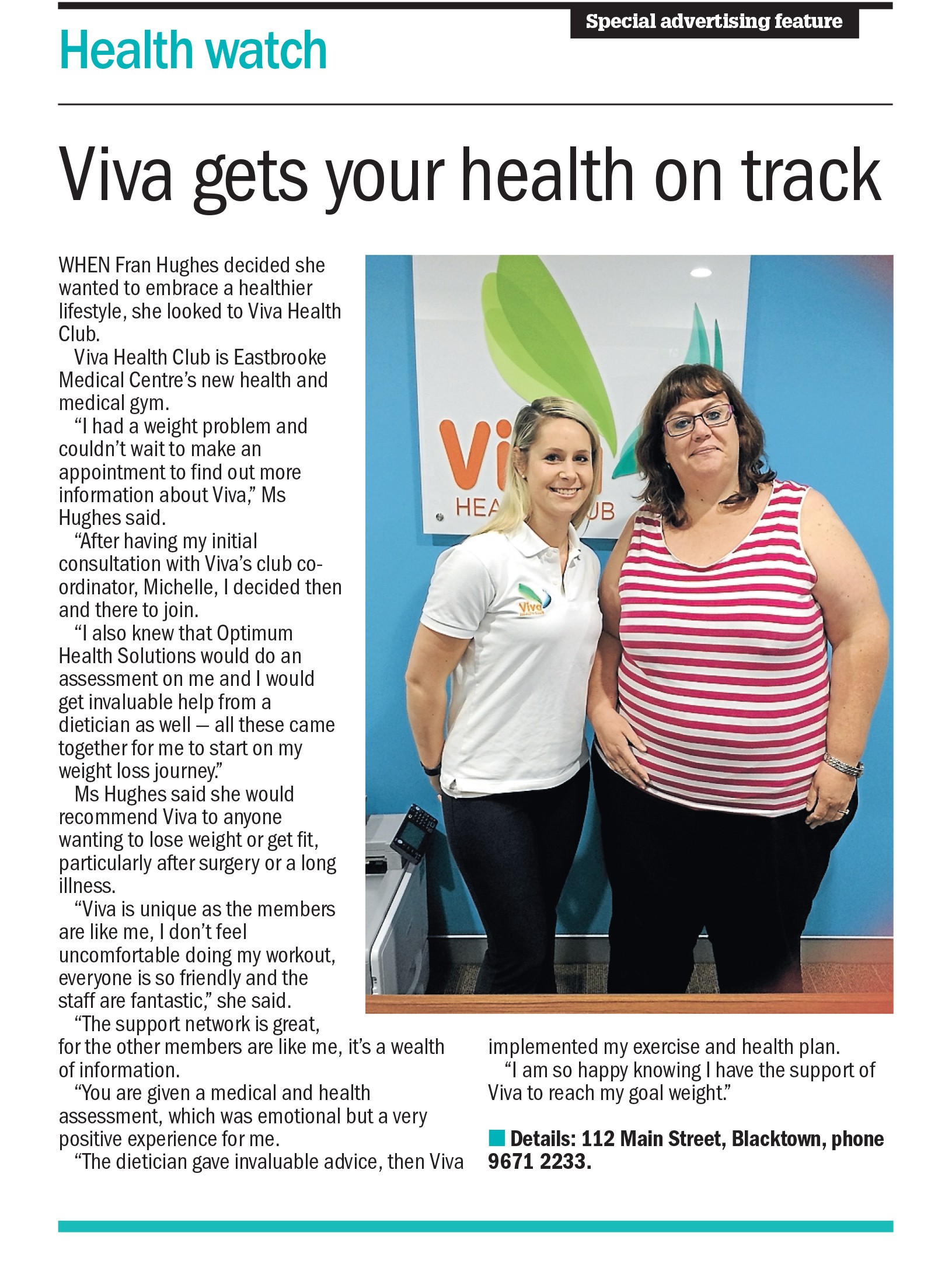 Viva gets your health on track